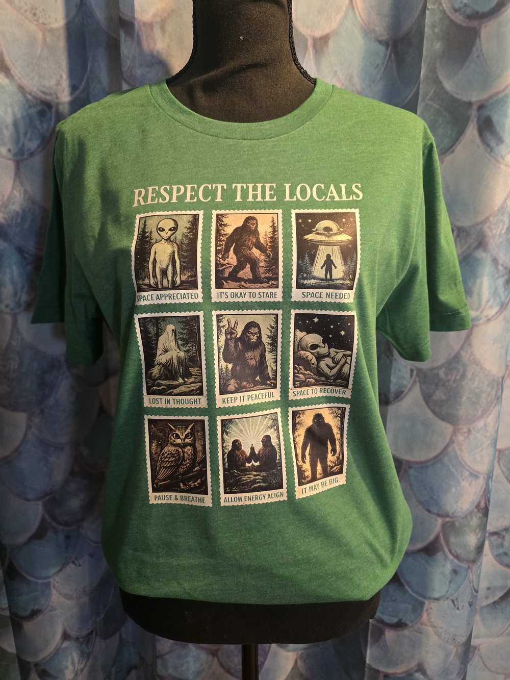 Respect The Locals Graphic T-Shirt - Green